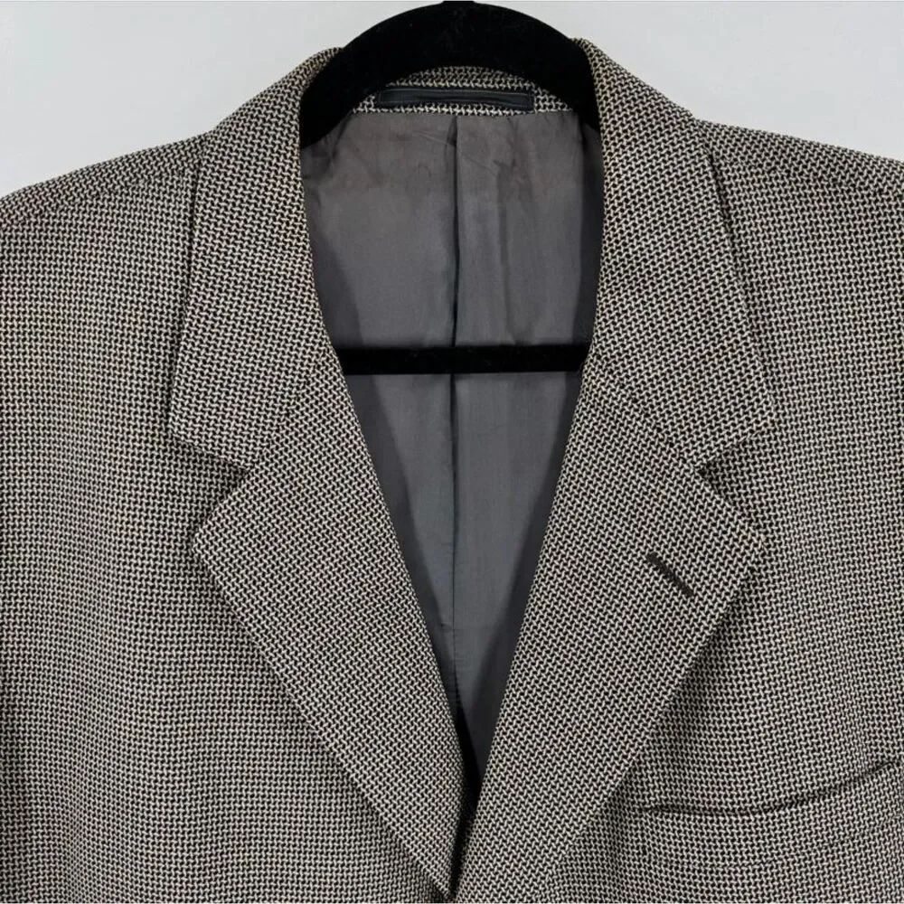 VERSACE Classic V2 Vintage Beige 3 Button Blazer Jacket